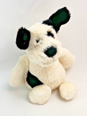Jellycat Bashful Black Cream Puppy 9" Plush Stuffed Animal